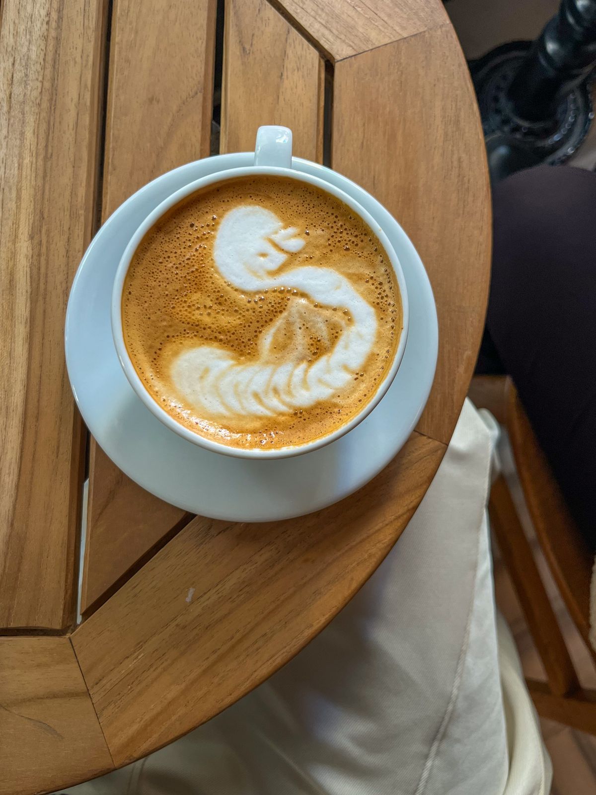 ラテアートのコーヒー